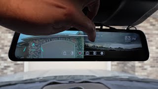 Jomise 4k Rear View Mirror Camera  12quot Full Hd Rearview Mirror 2160p [upl. by Ayanej320]