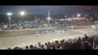 6 clock show minivan Demolition derby at schaghticoke 9225 [upl. by Apurk]