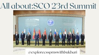 SCO 23rd Summit in PakistanShanghai Cooperation Organization Summit in PakistanCSS Current Affairs [upl. by Stuart]