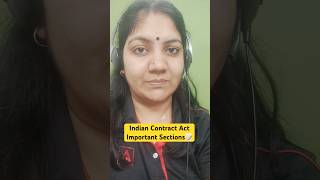 Indian Contract Act Important Sections law brbl indianconstitution [upl. by Carver]