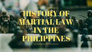 Timeline of Philippine Martial law proclamations From spanish era to modern time [upl. by Bethezel]