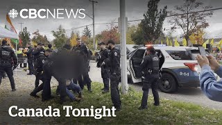 Several arrested after violent clashes outside of Hindu temples in BC and Ontario  Canada Tonight [upl. by Porcia]