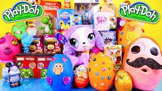 Play Doh Eggs Surprise Toys Videos Kidrobot BFF Marvel Vinylmations Little Mermaid Toy Surprise DCTC [upl. by Suoivatra87]