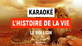 Lhistoire de la vie Le Roi Lion  Karaoké HQ [upl. by Tiffani299]