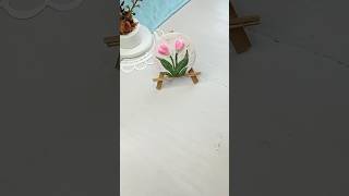 How to Make Mini Easel  Diy mini canvas stand shorts art painting [upl. by Aitnom]