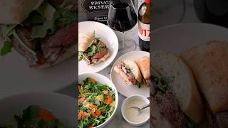 Millionaire Steak Sandwich With Truffle Aioli and Creamy Dill Arugula Salad Recipe [upl. by Sabba]