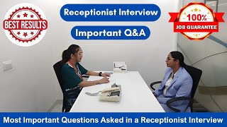 Receptionist Interview in Hindi  Receptionist interview questions and answers [upl. by Niryt]