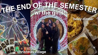 END OF SEMESTER CELEBRATIONS Abdn christmas village grwm amp bday dinner  Vlogmas Day 12 [upl. by Raval]