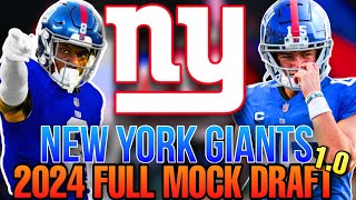 New York Giants 2024 Mock Draft 10  NFL Draft [upl. by Auqenahs]