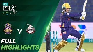 Full Highlights  Quetta Gladiators vs Lahore Qalandars  Match 15  HBL PSL 7  ML2T [upl. by Coffeng693]