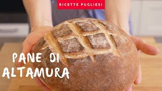 Pane di Altamura fatto in casa  Buono come il DOP tradizionale [upl. by Annayad]