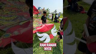 Layangan Mini Ram Raman Bocil layangan [upl. by Muiram]