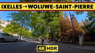 【4K】Bicycle Journey  Ixelles to WoluweSaintPierre  4K  SLOW TV  Travel  BELGIUM [upl. by Erline]