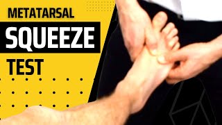 Metatarsal Squeeze Test for Mortons Neuroma and Mulders Sign [upl. by Nevaed]