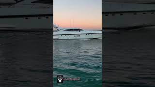 Mangusta 108 yacht heading to Key Biscayne yachtlifemiami [upl. by Editha]