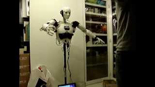 InMoov MyRobotLab Kinect second test [upl. by Niwre698]