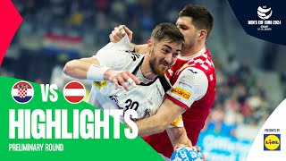 WHAT AN ENDING  Croatia vs Austria  Highlights  Mens EHF EURO 2024 [upl. by Sivolc]