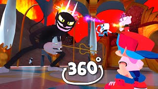 Satanic Funkin FNF Vs Cuphead 360° POV Animation Indie Cross [upl. by Garett804]