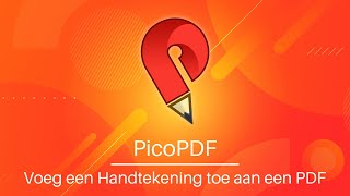 Voeg een digitale handtekening toe  PicoPDF PDFbewerker Tutorial [upl. by Pussej323]