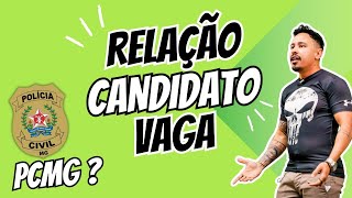 Relação Candidato Vaga PCMG Nota de Corte PCMG Banca FGV a Nota de Corte vai ser Maior ou Menor [upl. by Yrrehs]