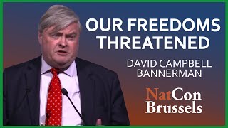 David Campbell Bannerman  Our Freedoms Threatened  Brussels National Conservatism Conference [upl. by Arodaeht]