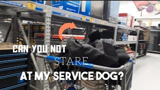 Walmart worker stares at service dog [upl. by Anilrats]