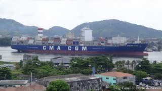 Navio CMA CGM Litani em Santos 13012019 [upl. by Gmur]