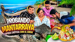 COMIDA EXOTICA CON EL CREW RETOJORJAIS  BOTANA DE MANTARRAYA🎣 [upl. by Eugaet]