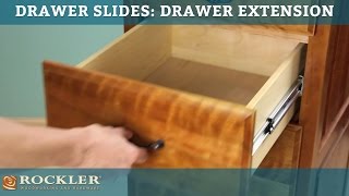 Drawer Slide Tutorial Drawer Extension [upl. by Ttenna615]