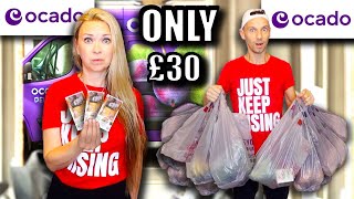 Can we BUY our weekly FOOD SHOP from OCADO for £30 😃 budget grocery shopping challenge 🛒 [upl. by Stilu]