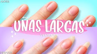 COMO HACER CRECER LAS UÑAS EN 1 SEMANA ❤️UÑAS LARGAS Y FUERTES [upl. by Tod]