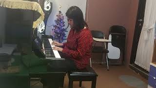 4b Bella Piano Adventure Level 1 played White Christmas APCS Christmas 2023 Grade 2 [upl. by Ekard]