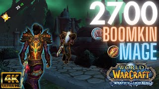 Top 25 with Mage Boomkin 2700 Rated 2v2  Inva S8 Ep 1  WOTLK Classic 4K 60FPS [upl. by Unhsiv]