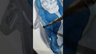 Drawing of Emily the Corpse Bride 🕸️👰💙 [upl. by Okin]