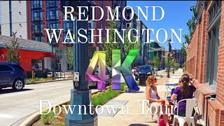 SEATTLE DOWNTOWN REDMOND CITY TOUR  RELAXING WALKING TOUR FOR SAMMAMISH RIVER TRAIL amp PARKS 4K [upl. by Nydroj]