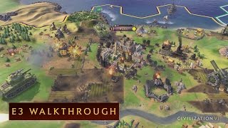 CIVILIZATION VI  E3 2016 Walkthrough [upl. by Wiburg]