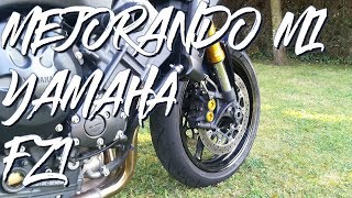 Mejorando los puntos débiles de mi Yamaha Fz1 Horquilla R1  pinzas radiales  bomba brembo [upl. by Ahsirhcal]