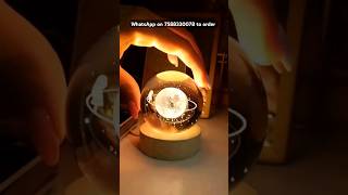 3D Crystal Ball Lamp  nightlamp galaxy deskdecor  Classicute Gifts [upl. by Titania]