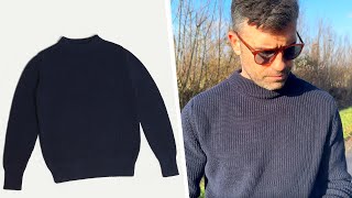 The Perfect Seaman Sweater Bleu de Chauffe Cancale Review [upl. by Wernher]