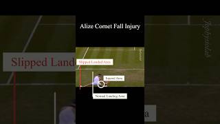 Alize Cornet Fall Injury [upl. by Egin694]