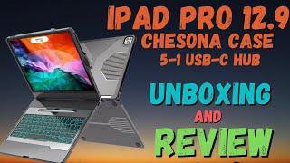 CHESONA iPad Pro 129  11 inch  51 USBC HUB UNBOXING AND REVIEW [upl. by Llewop]