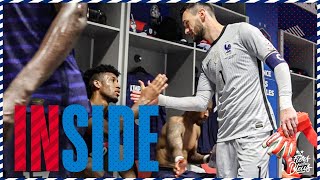 Dans lintimité du vestiaire des Bleus à Nice Equipe de France I FFF 2021 [upl. by Nnaj]