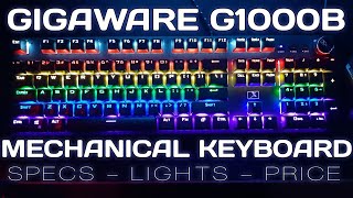 Gigaware G1000B Mechanical Keyboard Review 2021 [upl. by Cecilia266]