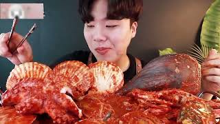 Chinese mukbang octopus eating show video [upl. by Kcirdlek79]