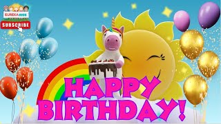 happy birthday song  Party Song For Kids  Eurekakidz Happy Birthday SingAlong for Kids [upl. by Yddur]