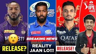 IPL 2024  KKR to RELEASE RUSSELL  HARDIK in MI 😯  RCB RELEASE UPDATE  CSK NEW TARGET  IPL NEWS [upl. by Maillliw]