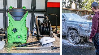 Homdox 1500PSI Pressure Washer  ReviewUnboxDemo [upl. by Landa]