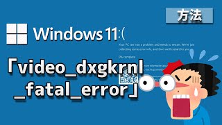 Windows 11●10●「videodxgkrnlfatalerror」エラーを修復する方法 [upl. by Ynnob]