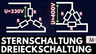 Sternschaltung vs Dreieckschaltung  WO ist der Unterschied  Grundlagen Drehstromtechnik [upl. by Haim]