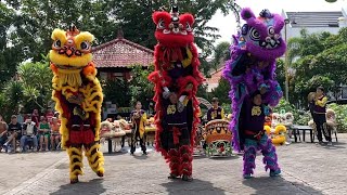 CAP GO MEH 2024 3 BARONGSAI  BASE CAMP KSATRIA LION DRAGON DANCE TROUPE [upl. by Gerri]